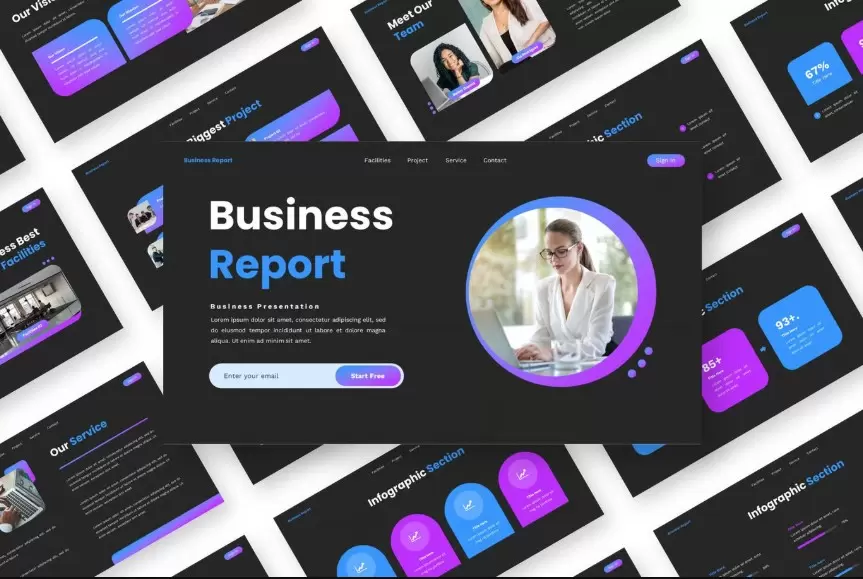 Business Report - Business Powerpoint Templates